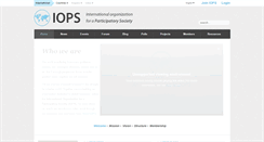 Desktop Screenshot of iopsociety.org